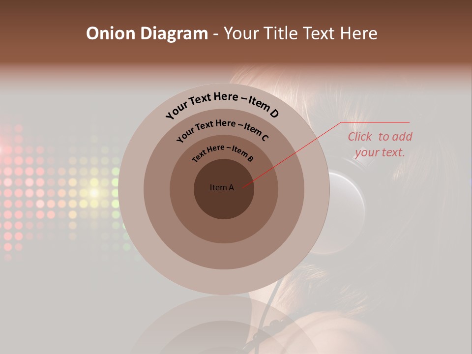 Face Blond Celebrate PowerPoint Template