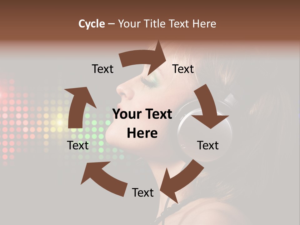 Face Blond Celebrate PowerPoint Template