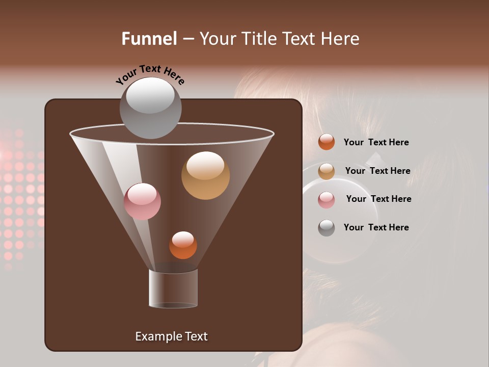 Face Blond Celebrate PowerPoint Template