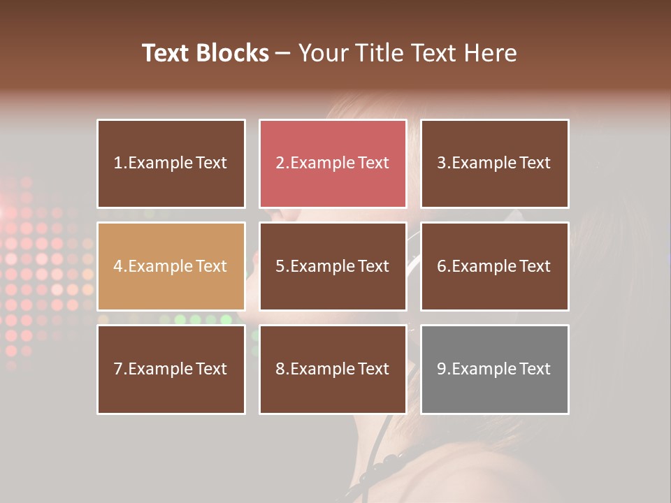 Face Blond Celebrate PowerPoint Template