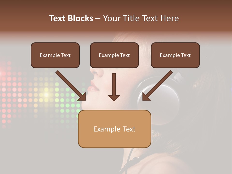 Face Blond Celebrate PowerPoint Template