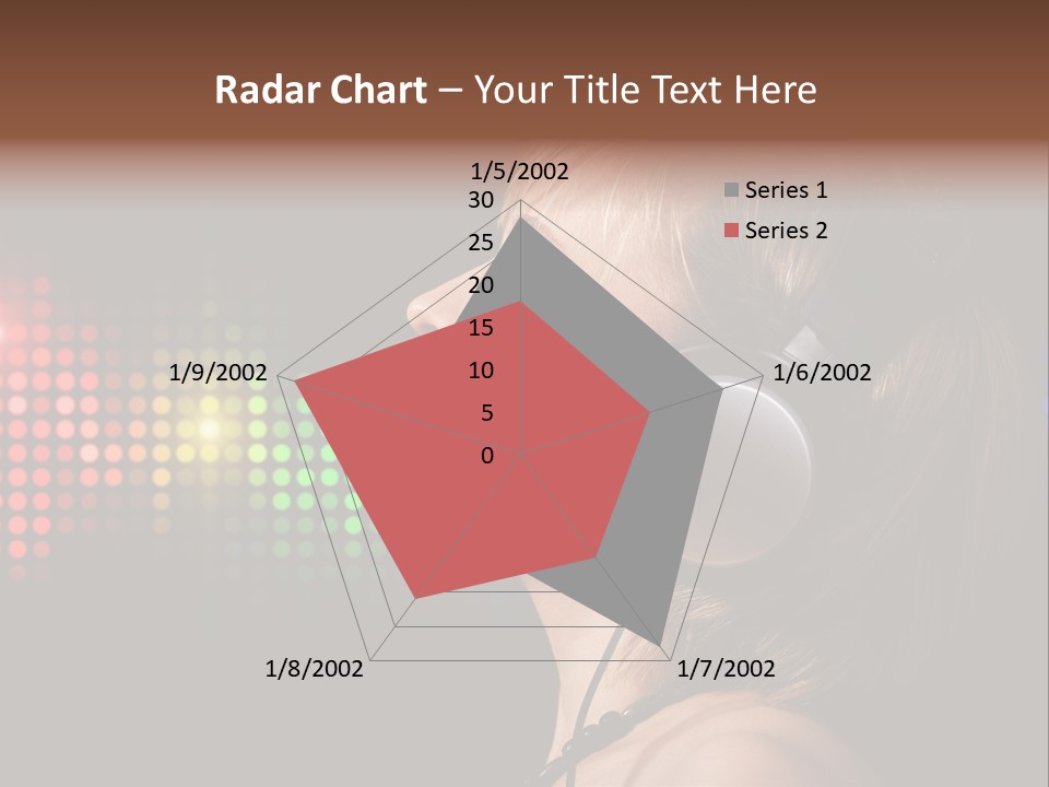 Face Blond Celebrate PowerPoint Template