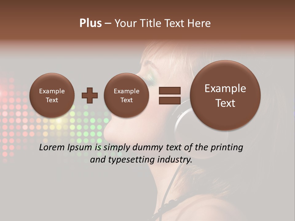 Face Blond Celebrate PowerPoint Template