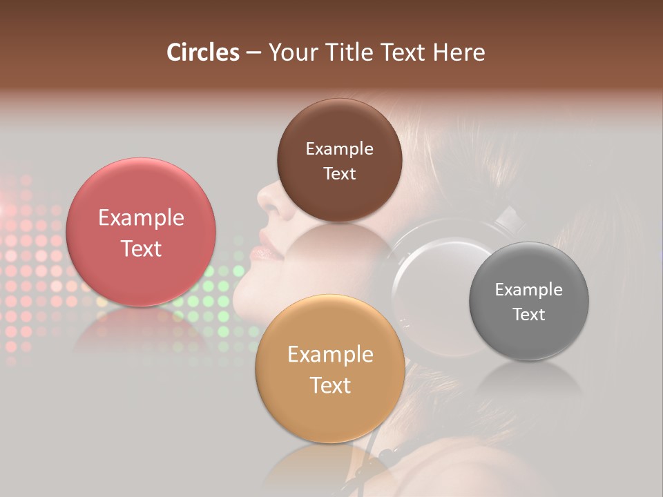 Face Blond Celebrate PowerPoint Template