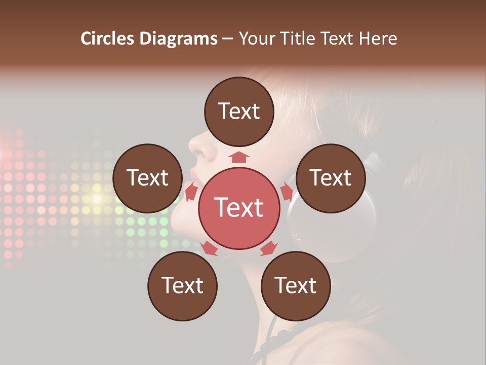 Face Blond Celebrate PowerPoint Template