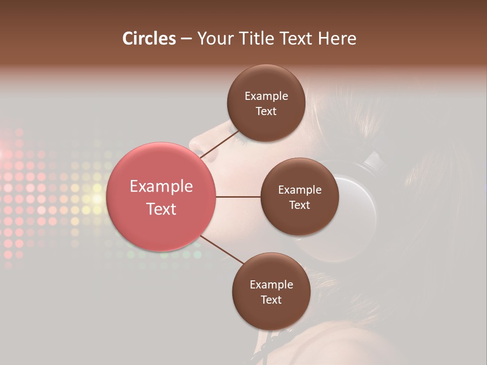 Face Blond Celebrate PowerPoint Template