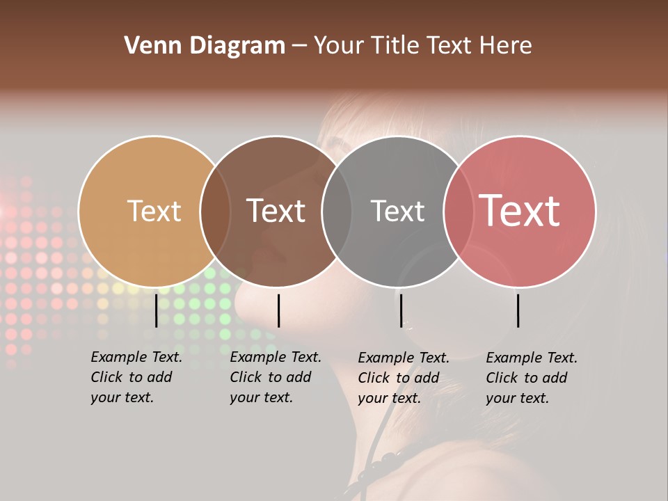 Face Blond Celebrate PowerPoint Template