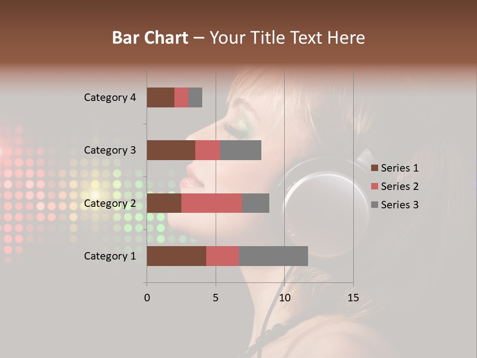 Face Blond Celebrate PowerPoint Template