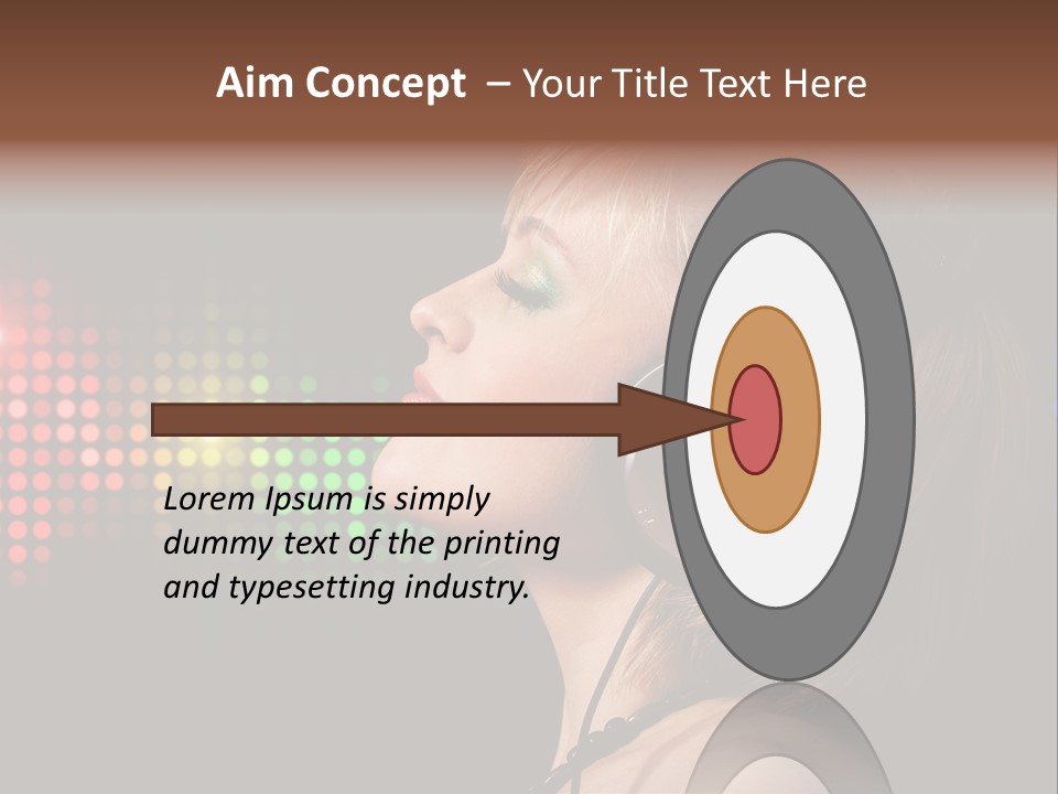 Face Blond Celebrate PowerPoint Template