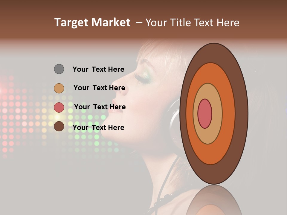 Face Blond Celebrate PowerPoint Template