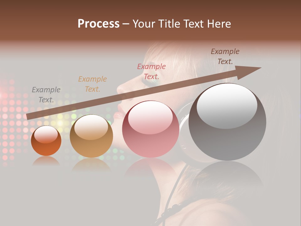 Face Blond Celebrate PowerPoint Template