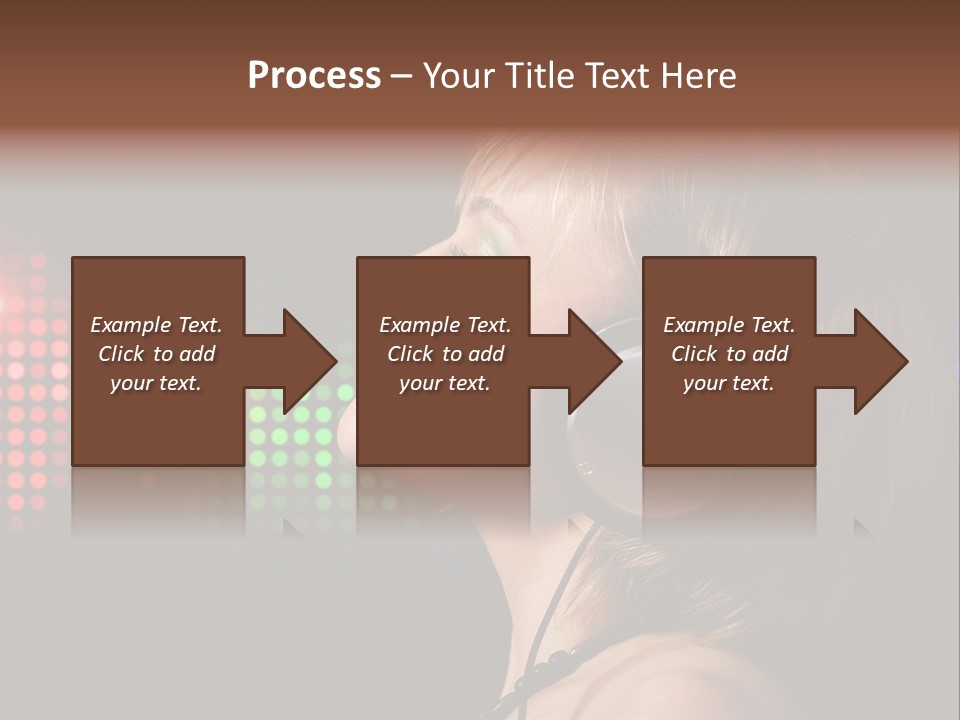 Face Blond Celebrate PowerPoint Template