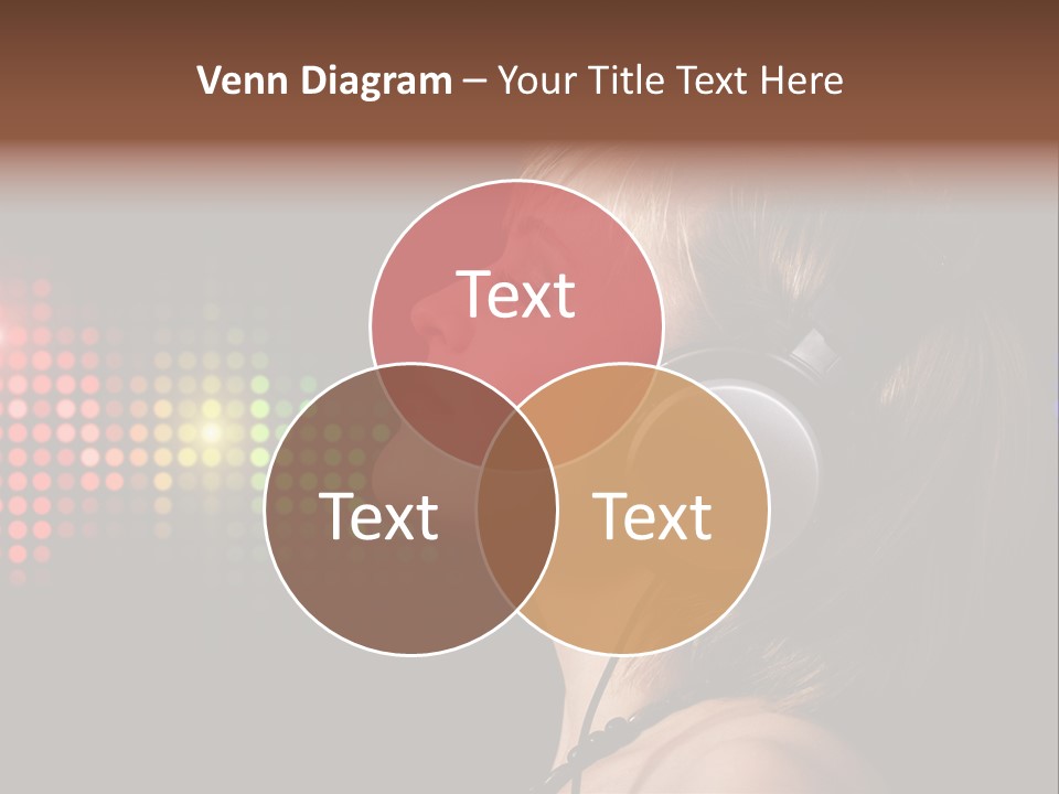 Face Blond Celebrate PowerPoint Template