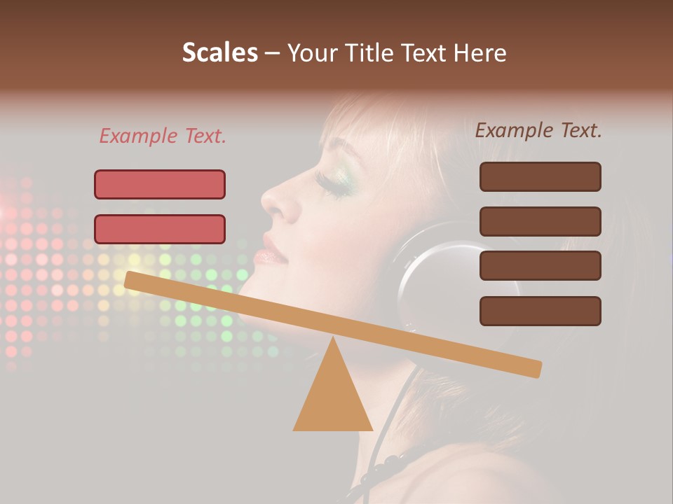 Face Blond Celebrate PowerPoint Template