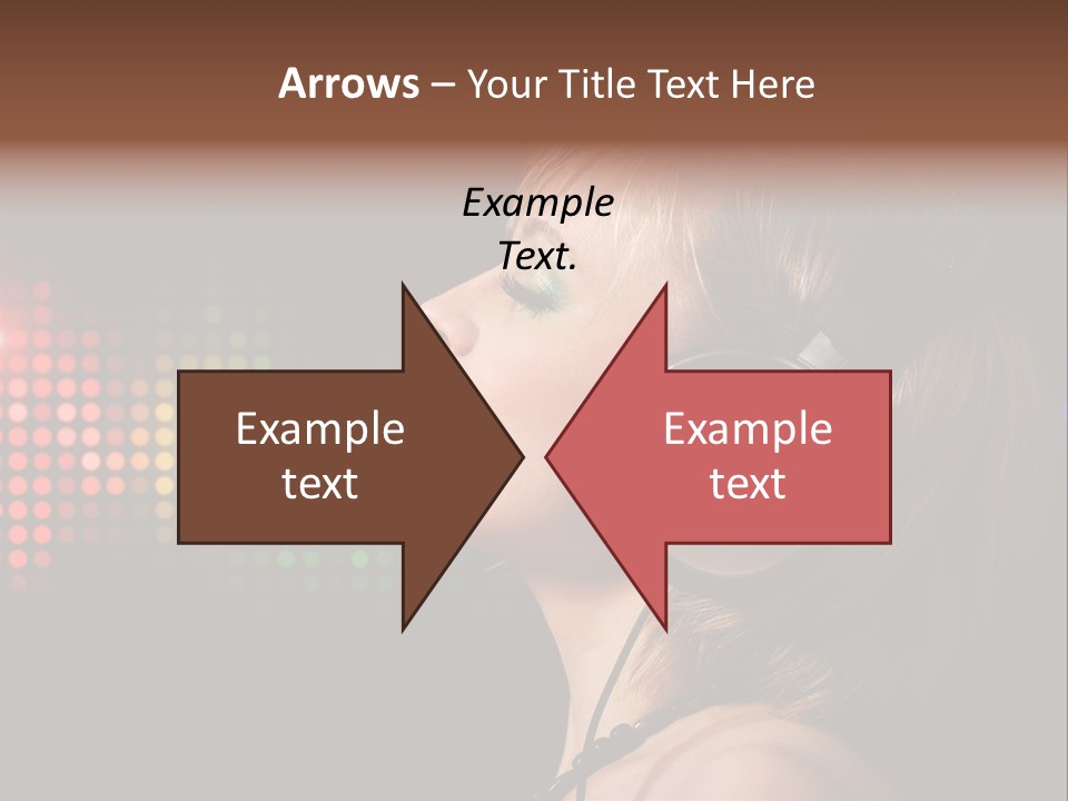 Face Blond Celebrate PowerPoint Template