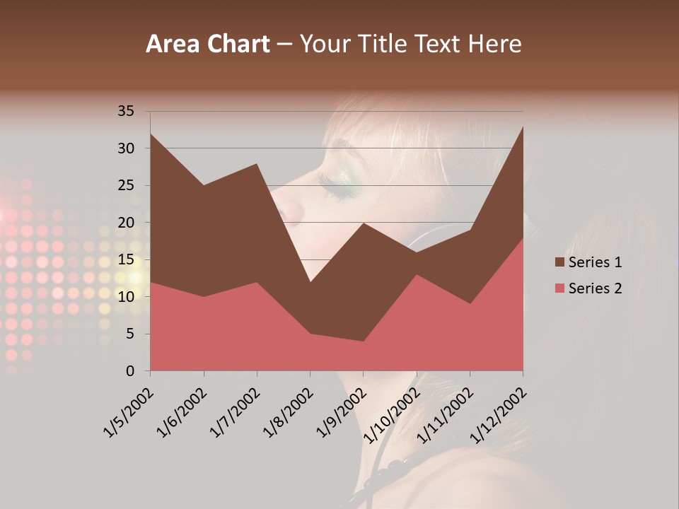 Face Blond Celebrate PowerPoint Template