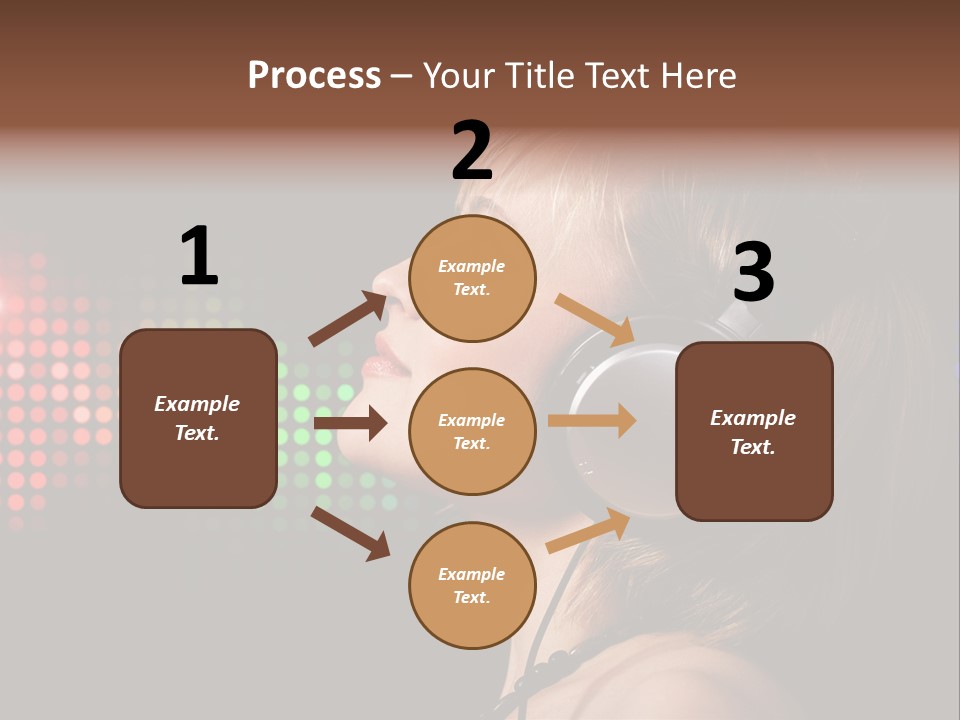 Face Blond Celebrate PowerPoint Template