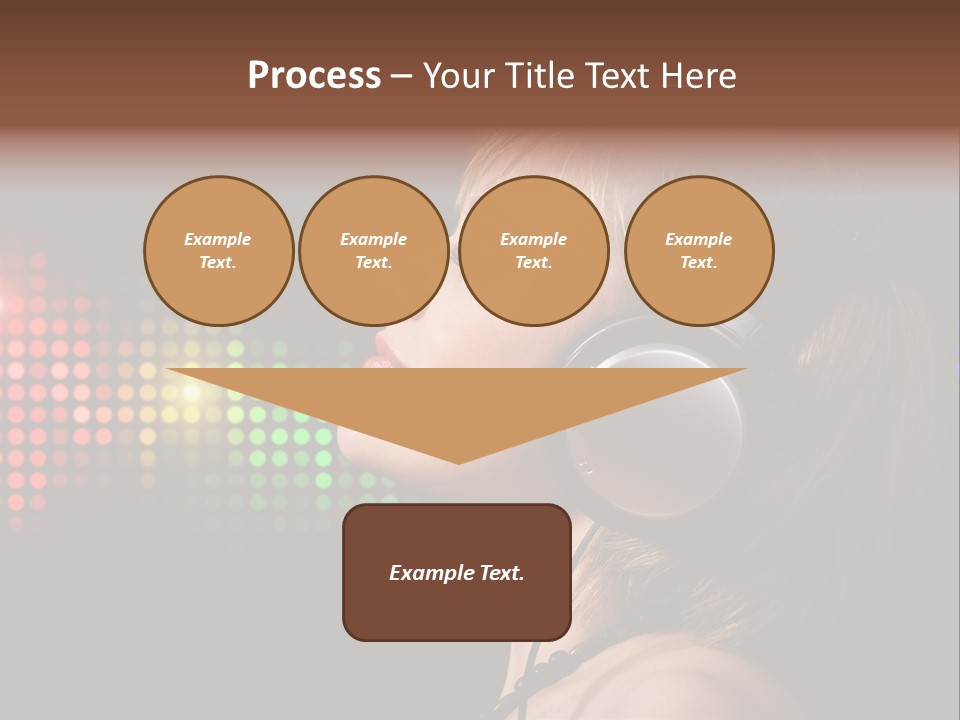 Face Blond Celebrate PowerPoint Template