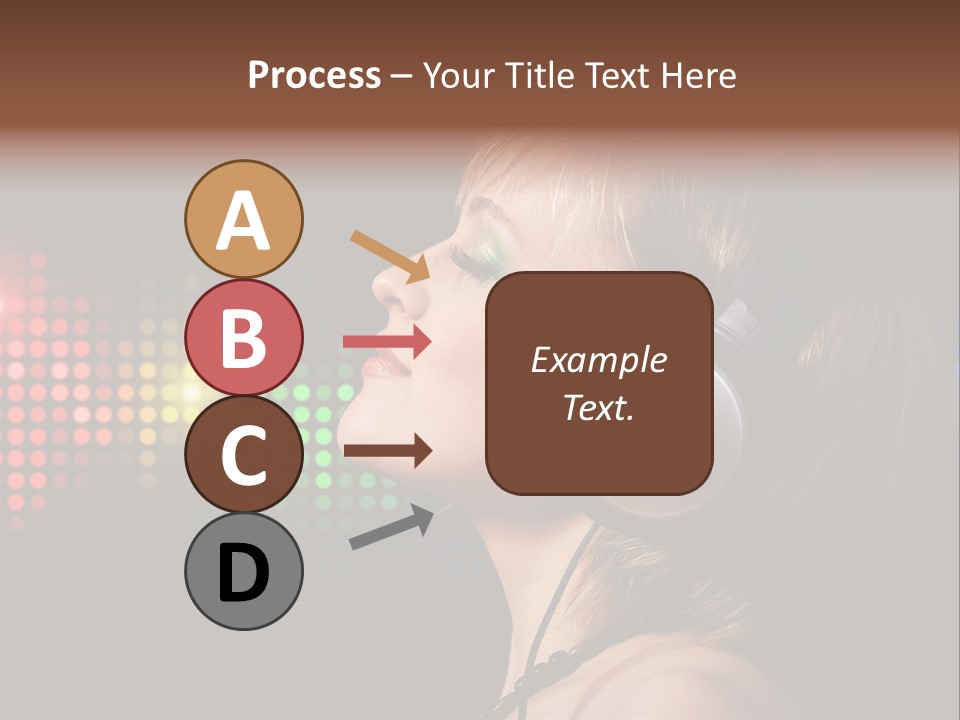 Face Blond Celebrate PowerPoint Template