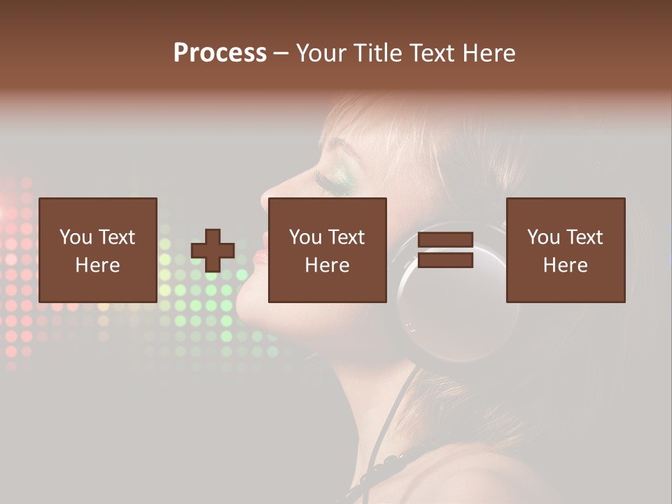 Face Blond Celebrate PowerPoint Template