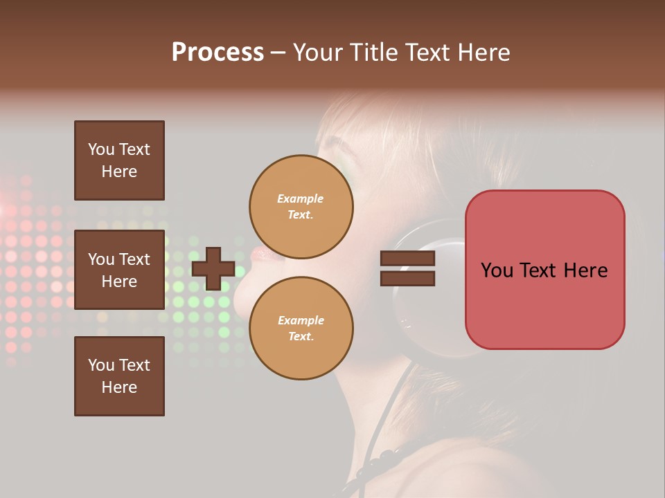 Face Blond Celebrate PowerPoint Template