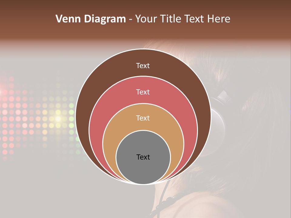 Face Blond Celebrate PowerPoint Template