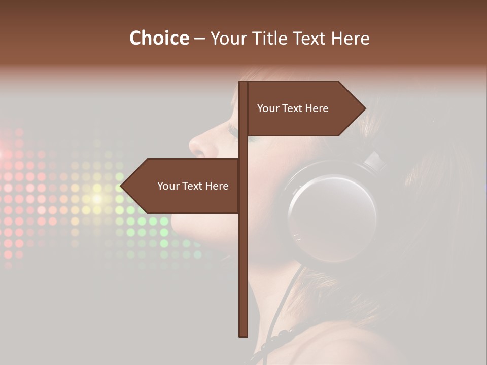 Face Blond Celebrate PowerPoint Template