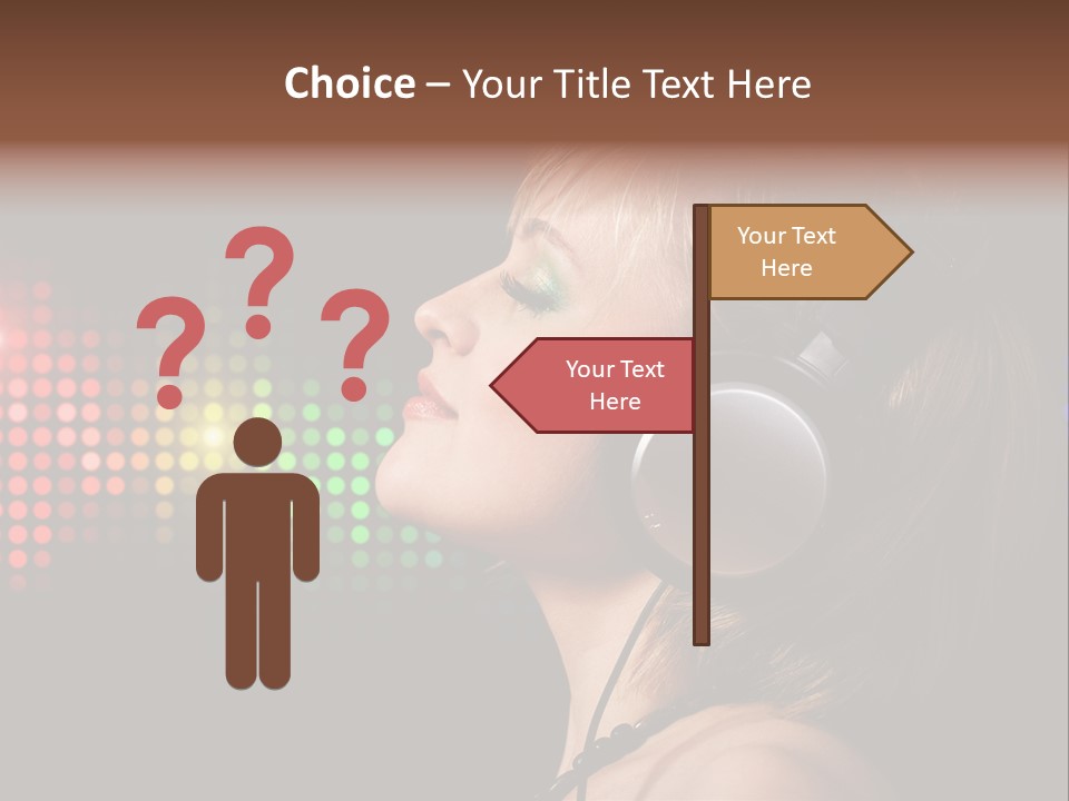 Face Blond Celebrate PowerPoint Template