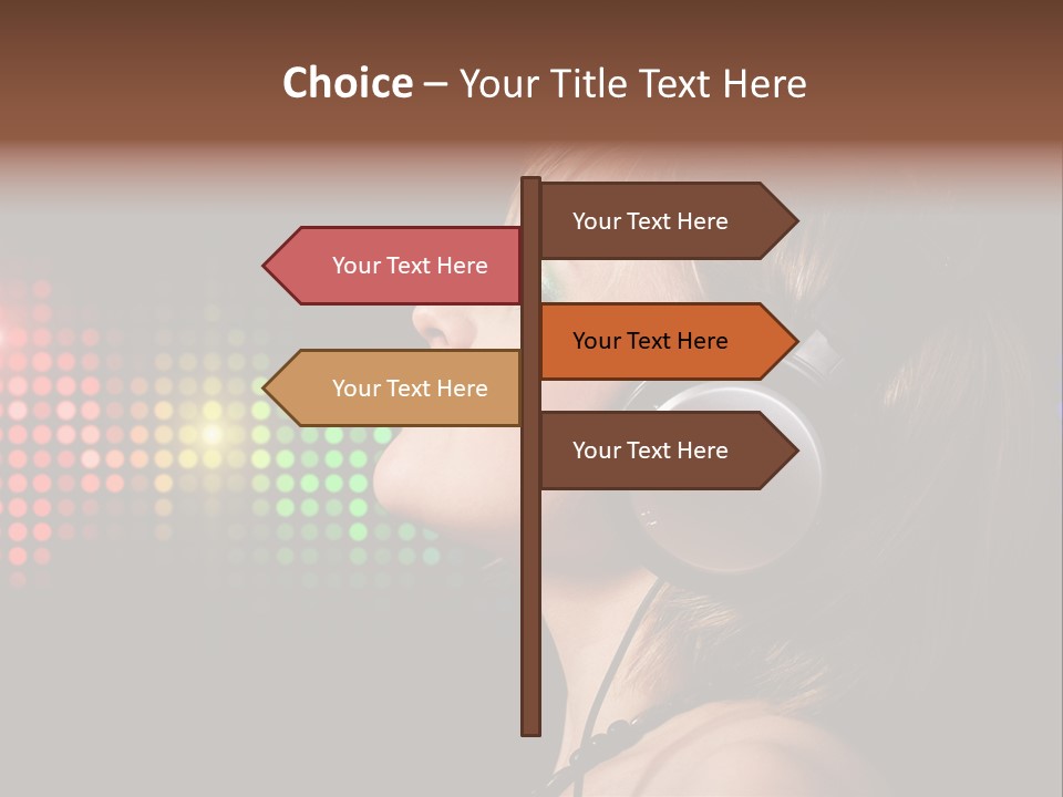 Face Blond Celebrate PowerPoint Template