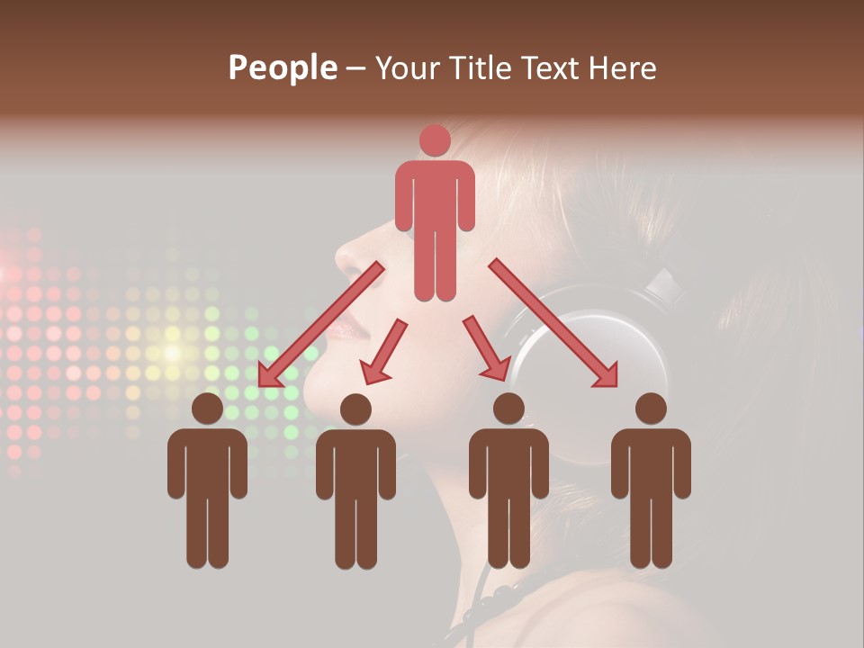 Face Blond Celebrate PowerPoint Template