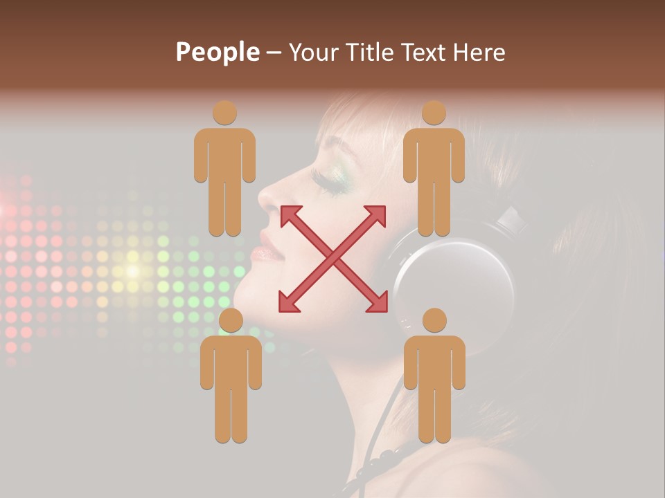 Face Blond Celebrate PowerPoint Template