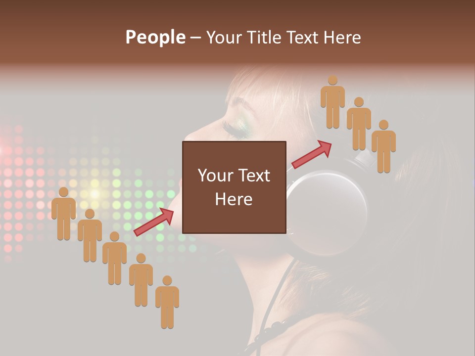 Face Blond Celebrate PowerPoint Template