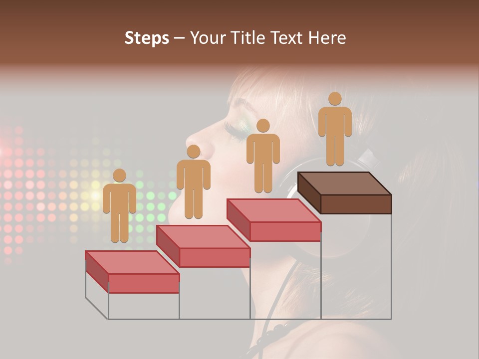 Face Blond Celebrate PowerPoint Template