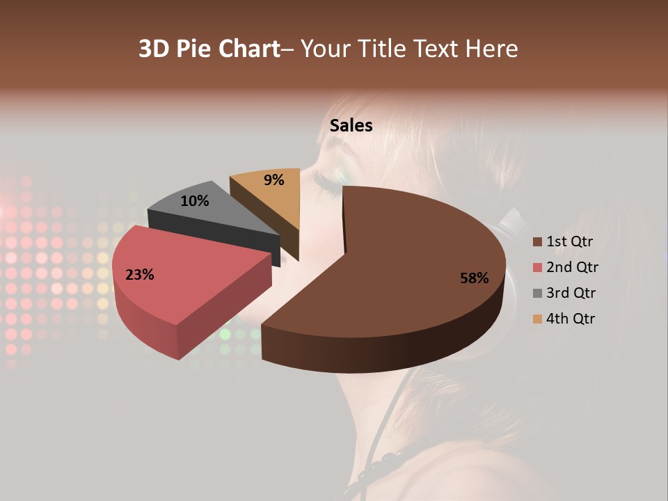 Face Blond Celebrate PowerPoint Template