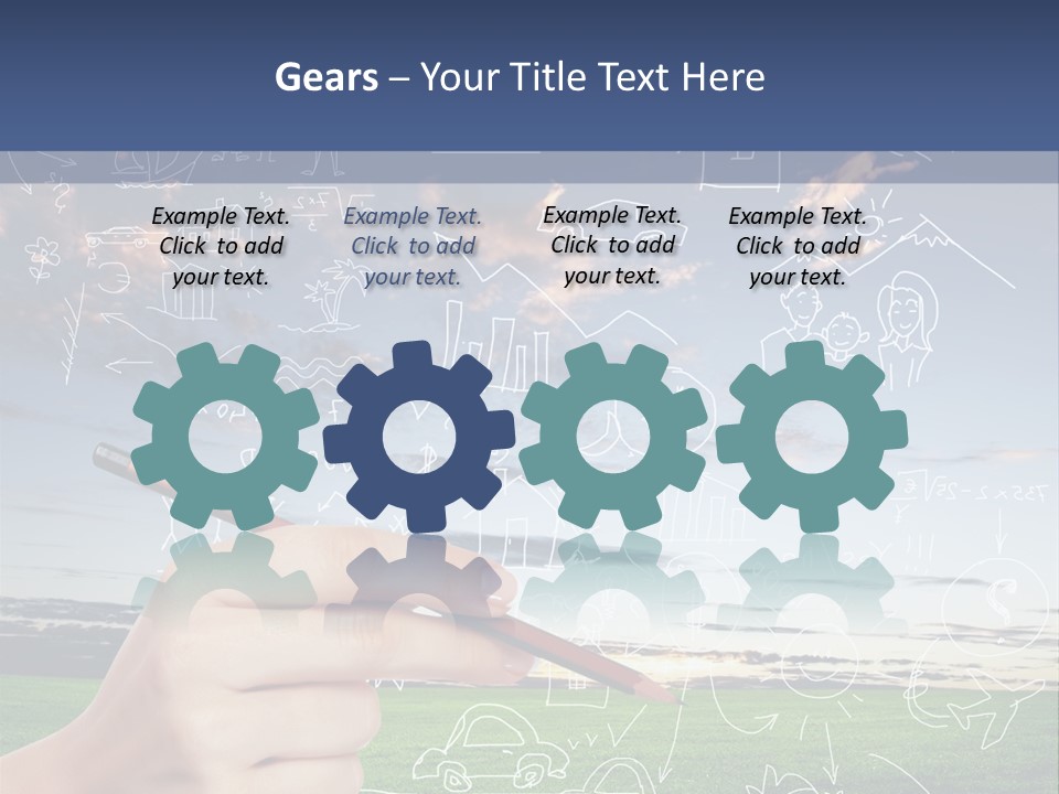 Red Preserved Patisson PowerPoint Template