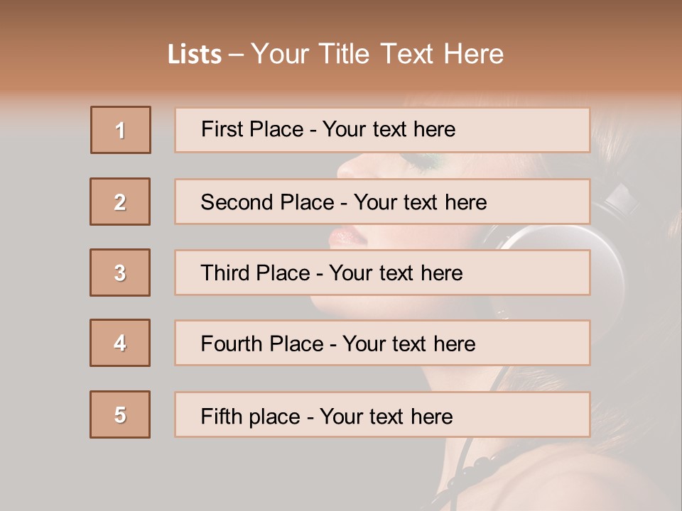 Head Lifestyle Fortune PowerPoint Template