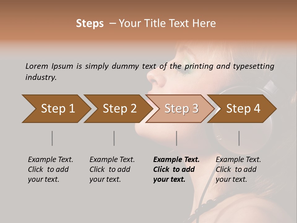 Head Lifestyle Fortune PowerPoint Template