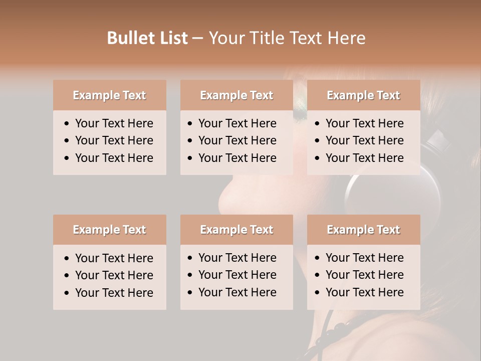 Head Lifestyle Fortune PowerPoint Template