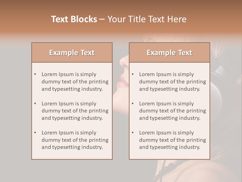 Head Lifestyle Fortune PowerPoint Template