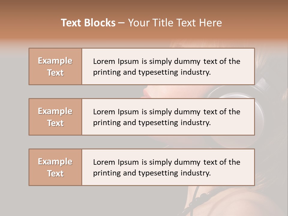 Head Lifestyle Fortune PowerPoint Template
