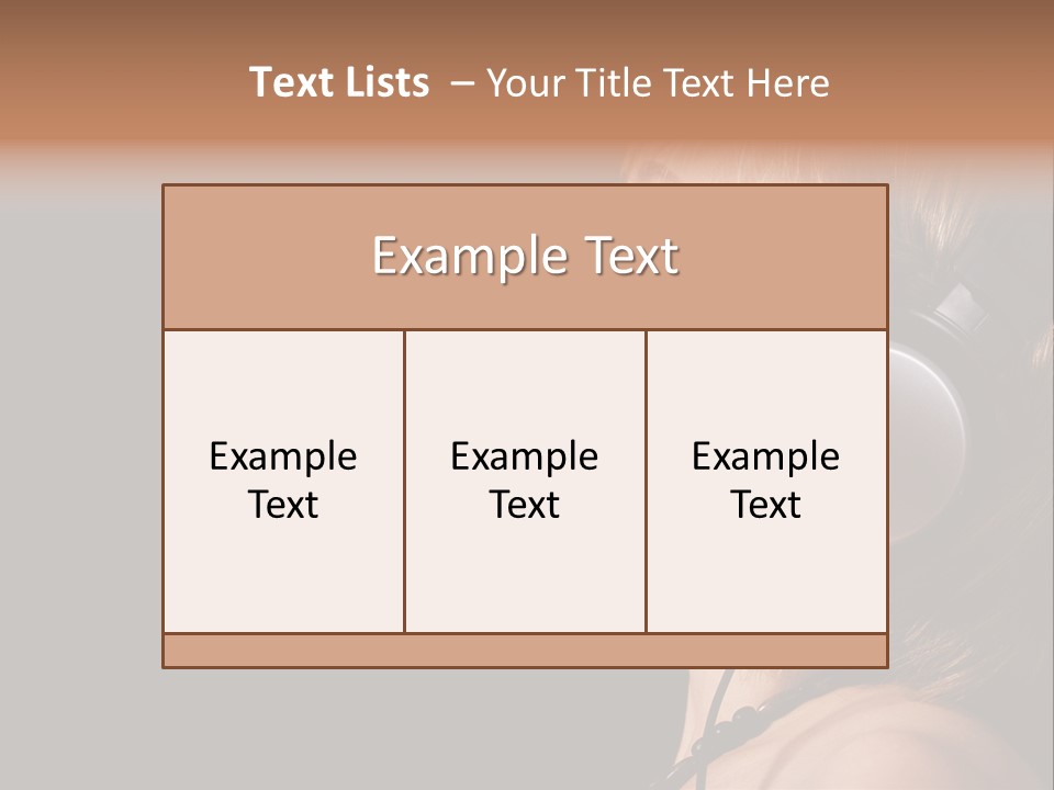 Head Lifestyle Fortune PowerPoint Template