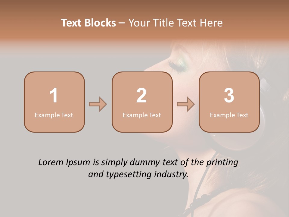 Head Lifestyle Fortune PowerPoint Template