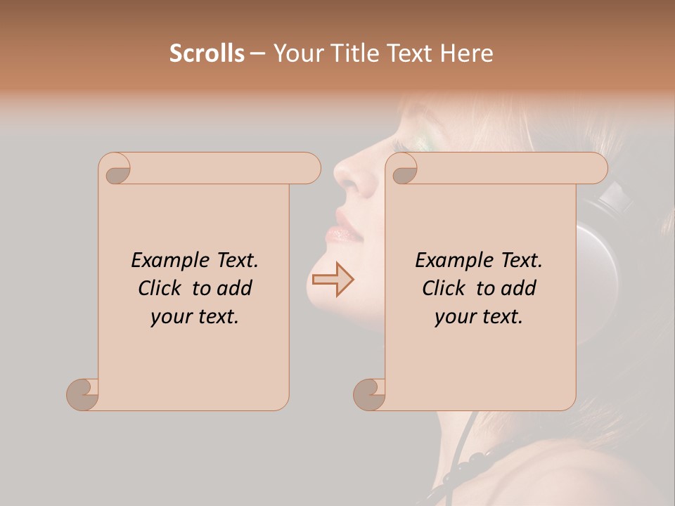 Head Lifestyle Fortune PowerPoint Template