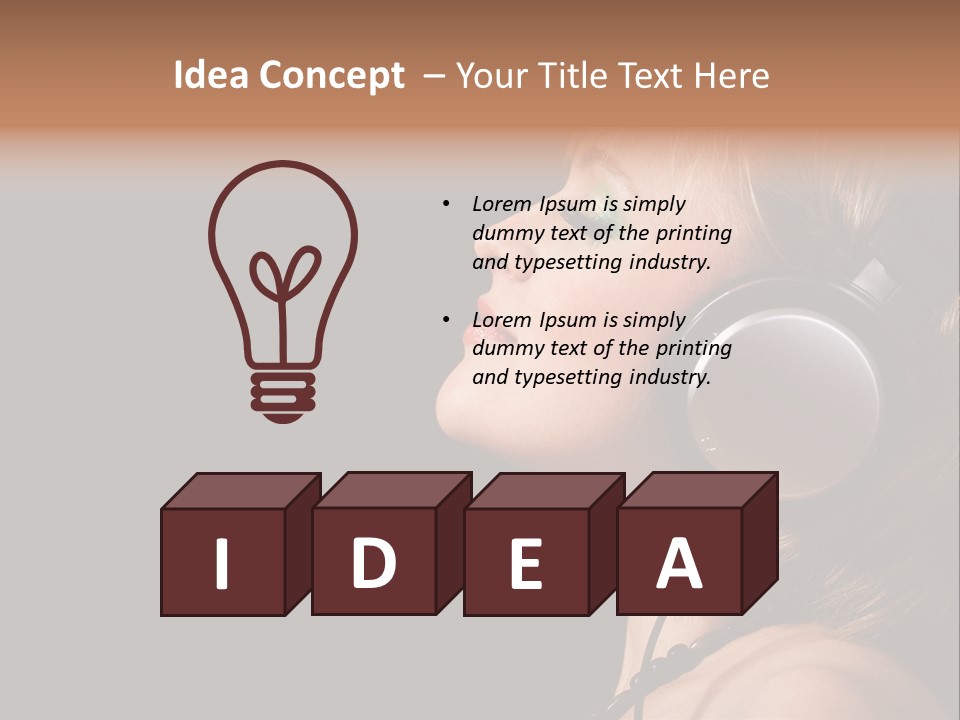 Head Lifestyle Fortune PowerPoint Template