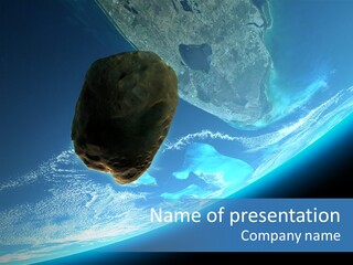 Comet Explosion Global PowerPoint Template