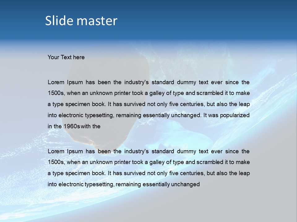 Comet Explosion Global PowerPoint Template