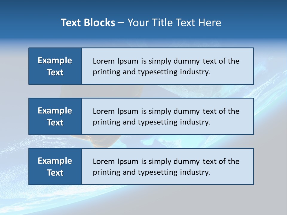 Comet Explosion Global PowerPoint Template