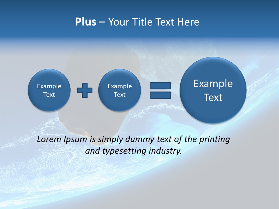 Comet Explosion Global PowerPoint Template