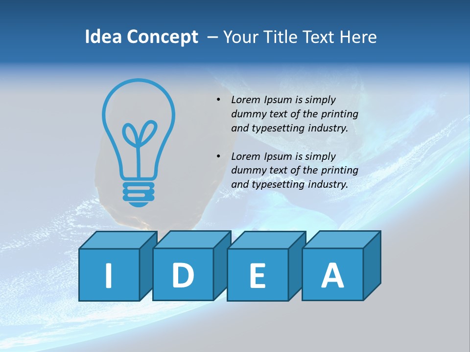Comet Explosion Global PowerPoint Template