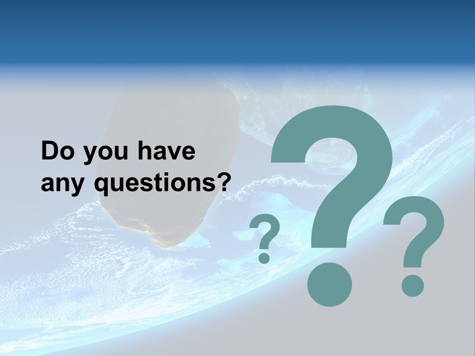 Comet Explosion Global PowerPoint Template